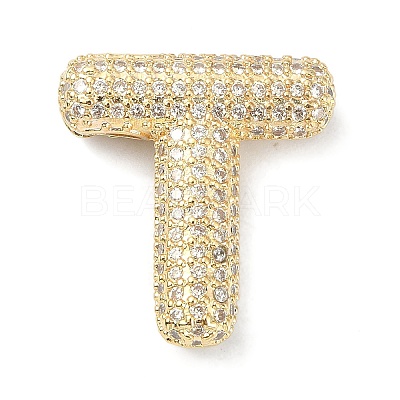 Rack Plating Brass Micro Pave Cubic Zirconia Pendants KK-Q790-01T-G-1
