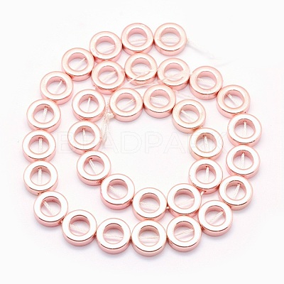 Electroplate Non-magnetic Synthetic Hematite Beads Strands G-L485-24-RG-1