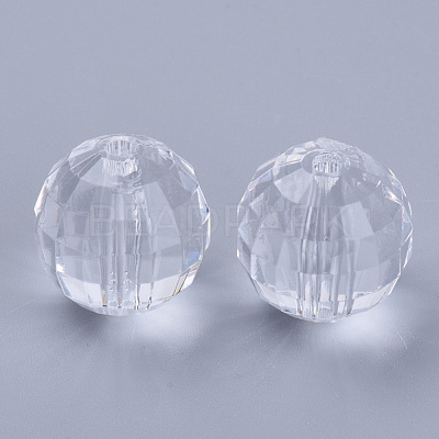Transparent Acrylic Beads TACR-Q254-6mm-V01-1
