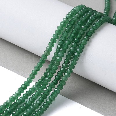 Dyed Natural Malaysia Jade Rondelle Beads Strands G-E316-2x4mm-59-1