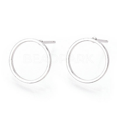 Brass Ear Stud Findings KK-S336-33S-1