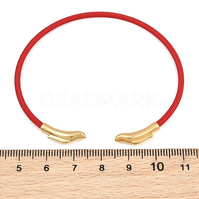 Braided Steel Wire Bangles Making KK-CBA6056-02H-G-1