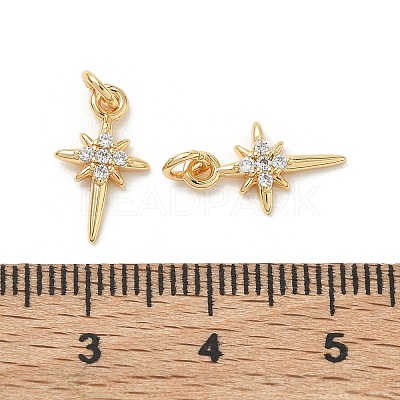 SHEGRACE Brass Micro Pave Cubic Zirconia Pendants XGRQ3D101-480G-1
