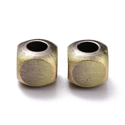 Tibetan Style Brass Beads KK-P214-03BAB-1