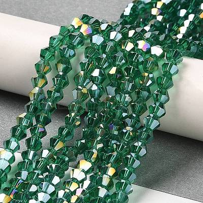 Transparent Electroplate Glass Beads Strands LS-EGLA-A039-T2mm-B10-1