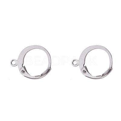 Tarnish Resistant 316 Surgical Stainless Steel Leverback Earring Findings A-STAS-I045-02-1