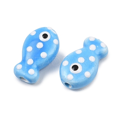Handmade Porcelain Beads PORC-B009-03I-1