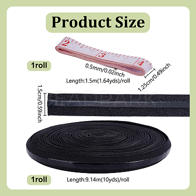 1 Roll Flat Polypropylene Non-Slip Elastic Cord OCOR-NB0002-57B-1