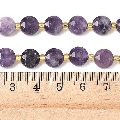 Natural Lepidolite Beads Strands G-C116-A09-02-1