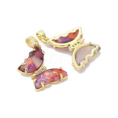 Rack Plating Brass Pendants KK-U011-01G-E-1