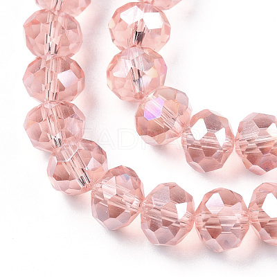 Electroplate Glass Beads Strands EGLA-A034-T8mm-B31-1