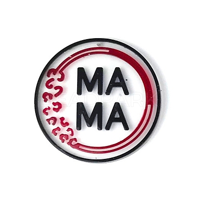 DIY Mother's Day Theme Flat Round Pendant Silicone Molds SIMO-H010-02A-1