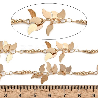 Brass Leaf Link Chains CHC-H115-30G-1