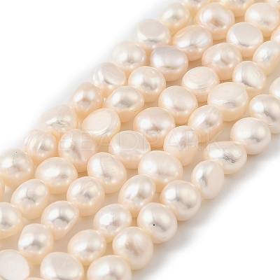 Natural Cultured Freshwater Pearl Beads Strands PEAR-P064-19J-06D-1