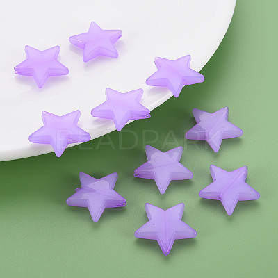 Imitation Jelly Acrylic Beads X-MACR-S373-90-E04-1