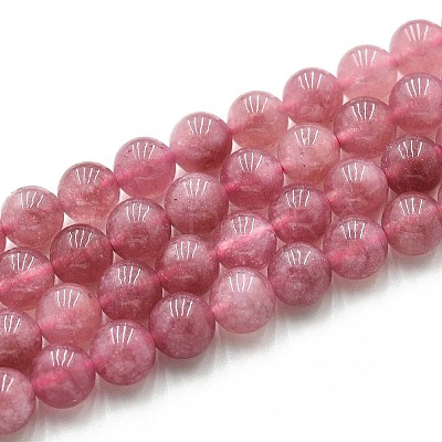 Natural Quartz Beads Strands G-N355-8mm-70-1