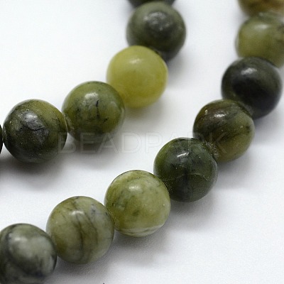 Natural Chinese Southern Jade Beads Strands G-I199-07-8mm-1