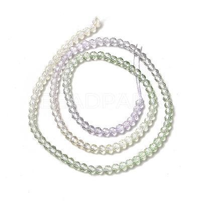 Transparent Gradient Color Glass Beads Strands X1-GLAA-H021-01B-11-1