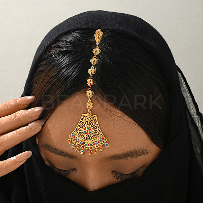 Brass Hair Bobby Pins Indian Forehead Chains QG8964-1