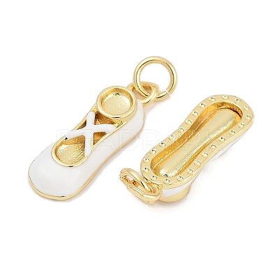 Brass Enamel Pendants KK-G522-50G-01B-1