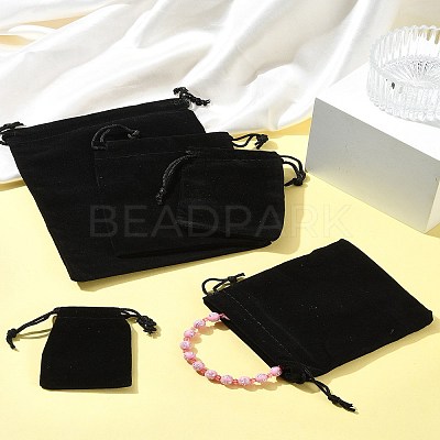 30Pcs Rectangle Velvet Pouches TP-FS0001-02A-1
