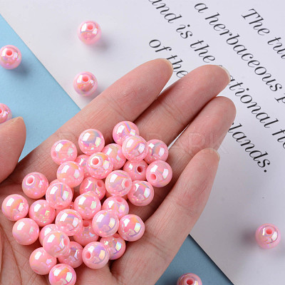Opaque Acrylic Beads MACR-S370-D10mm-A01-1