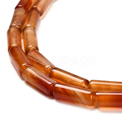 Dyed Natural Agate Beads Strands G-G203-01I-1