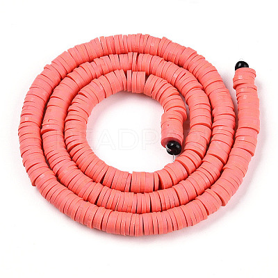 Handmade Polymer Clay Beads X-CLAY-R067-6.0mm-14-1
