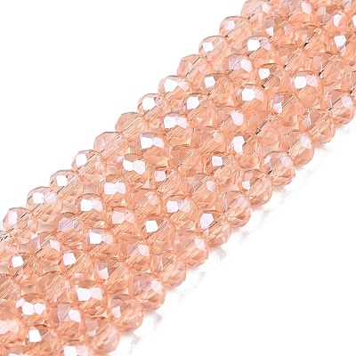 Electroplate Glass Beads Strands EGLA-A044-T3mm-A21-1