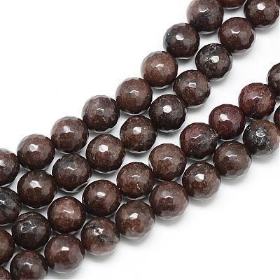 Natural White Jade Bead Strands G-R346-6mm-13-1