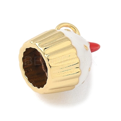 Brass Enamel Pendants KK-L239-045G-01-1