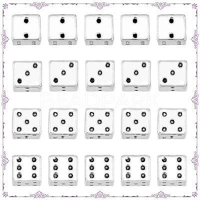 100Pcs Tibetan Style Alloy European Beads TIBE-DC0001-02-1
