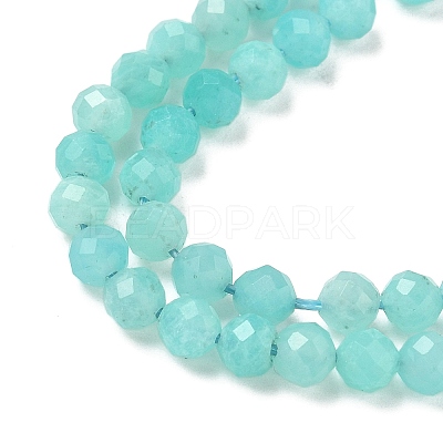 Natural Amazonite Beads Strands G-E411-43-4mm-01-1