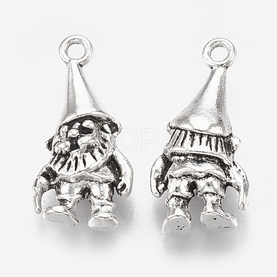Tibetan Style Alloy Pendants X-TIBEP-T052-14AS-RS-1
