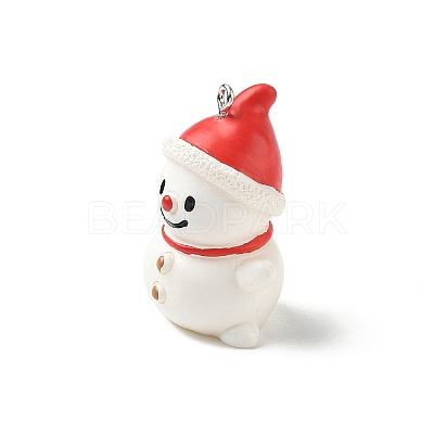 Christmas Theme Opaque Resin Pendants RESI-I336-01P-08-1