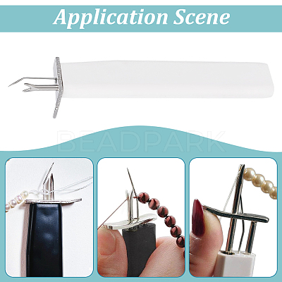 1Pc Plastic with Iron Bead Knotting Tool TOOL-WR0001-10B-1