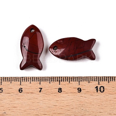 Natural Red Jasper Pendants X-G-N342-106G-1