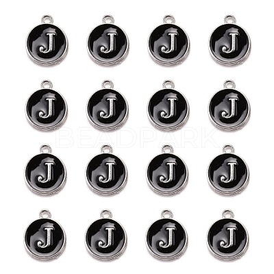 Platinum Plated Alloy Charms X-ENAM-S118-02J-P-1