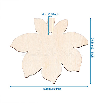 Undyed Wooden Big Pendant X-WOOD-TA0002-19-1