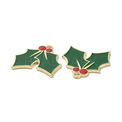 Christmas Theme Rack Plating Alloy Enamel Pendants X-PALLOY-O109-20LG-1