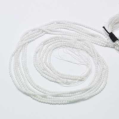 Natural White Jade Beads Strands G-A129-3mm-B05-1