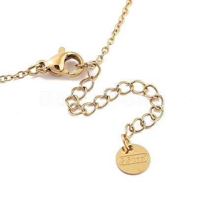 Golden 304 Stainless Steel Necklace NJEW-K252-09G-02-1