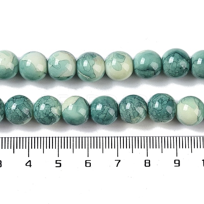 Baking Paint Glass Bead Strands GLAA-H031-01C-07-1