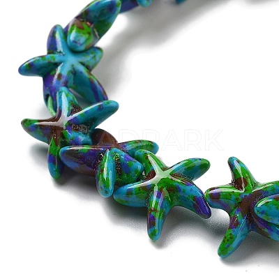 Synthetic Turquoise Dyed Beads Strands G-P507-04P-1