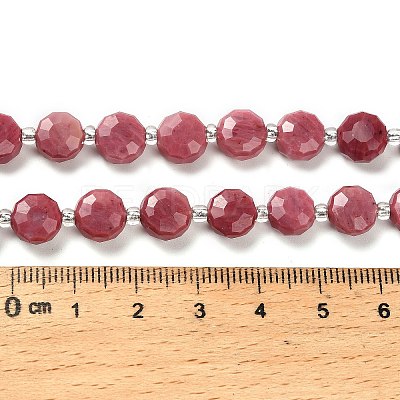 Natural Rhodonite Beads Strands G-B153-B10-1