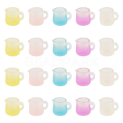 20Pcs 5 Colors Resin Cup Mini Model RESI-TA0005-73-1