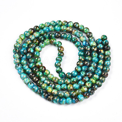 Baking Paint Glass Beads X1-DGLA-N003-6mm-B08-1