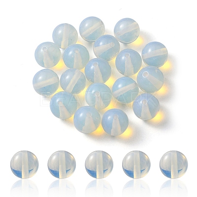 20Pcs Opalite Round Beads G-YW0001-27A-1