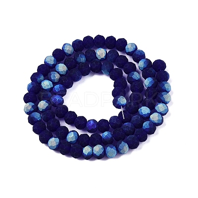 Transparent Glass Beads Strands EGLA-A044-T6mm-MB06-1