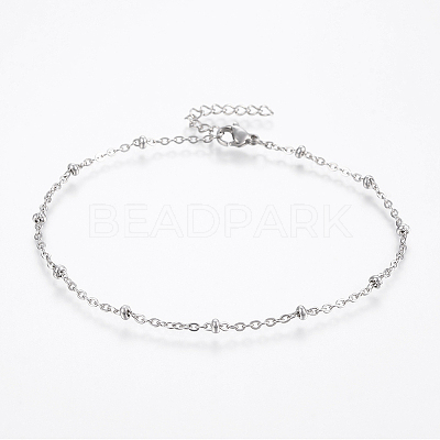 Tarnish Resistant 304 Stainless Steel Anklets LS-AJEW-H013-06P-1